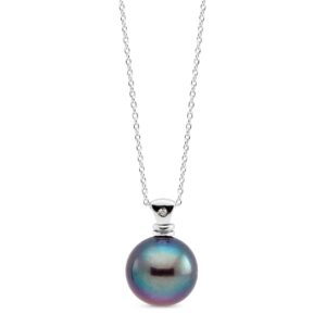 Pendant with Tahiti pearl and diamond