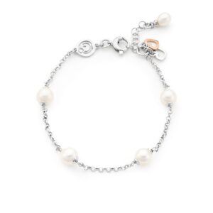 Bracelet with pearls and hearts