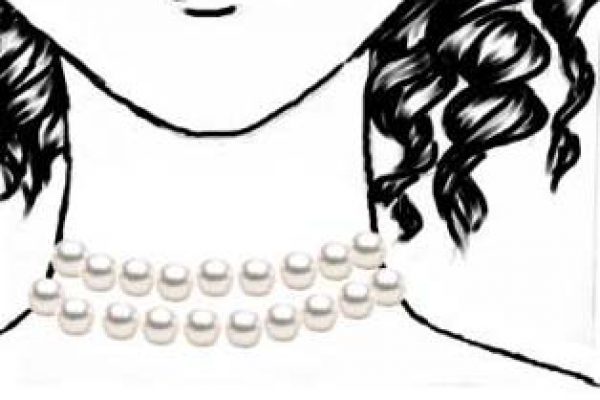 Two Row Pearl Necklace