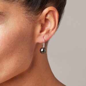 orecchini ad amo con perla Tahiti e diamanti GP_037_I