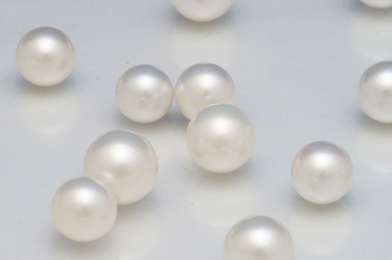 perle bianche rotonde
