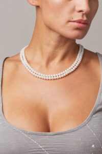 Collana doppia con perle d’acqua dolce AA