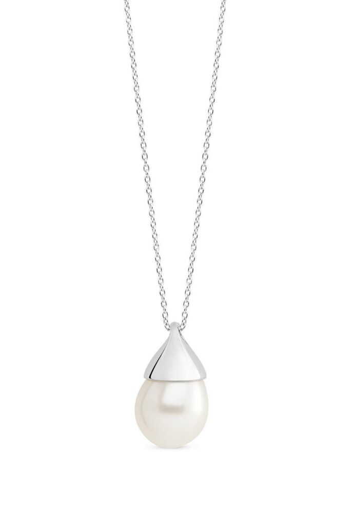 Genisi pearls - Pendente con perla bianca a goccia - GP_140