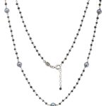 Collana rosario “chanel” con perle nere genisi pearls