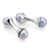 Genisi Pearls - Gemelli con perle grigie GP_170