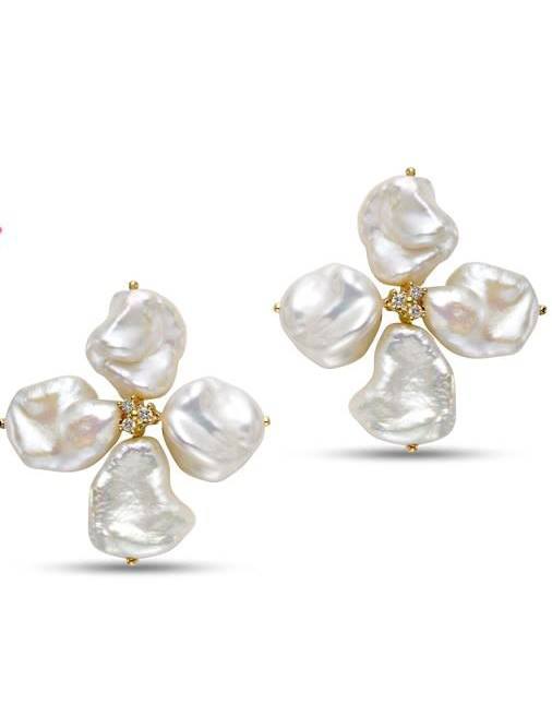 keshi pearl errings