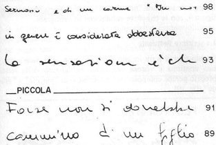 scrittura fine