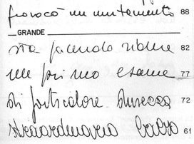 scrittura ampia
