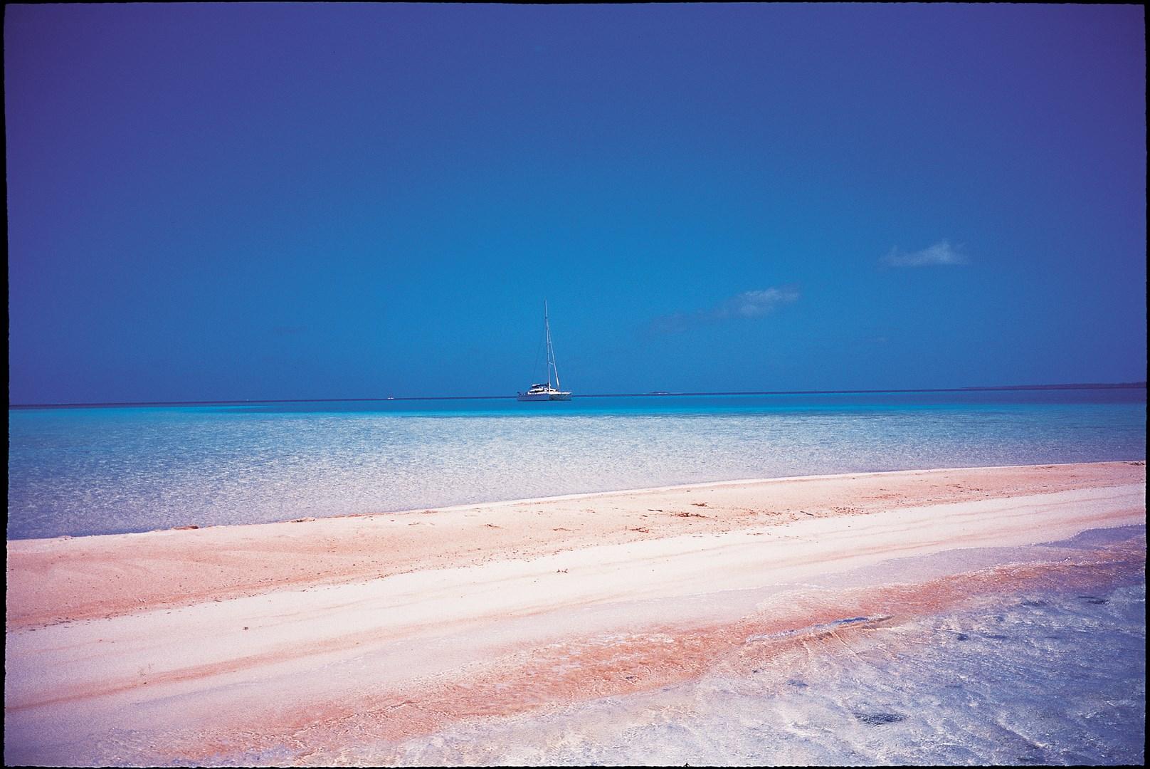 Spiaggia di rangiroa, tahiti