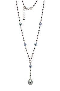 collana pendente perle nere_Genisi Pearls