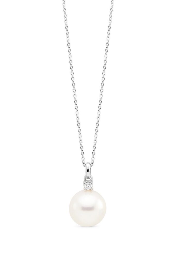 Collier pendente con perla Mari del sud e diamante_Genisi Pearls
