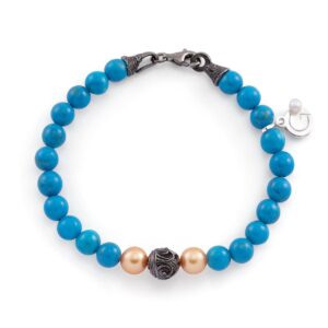 Bracciale con perle e Turchese