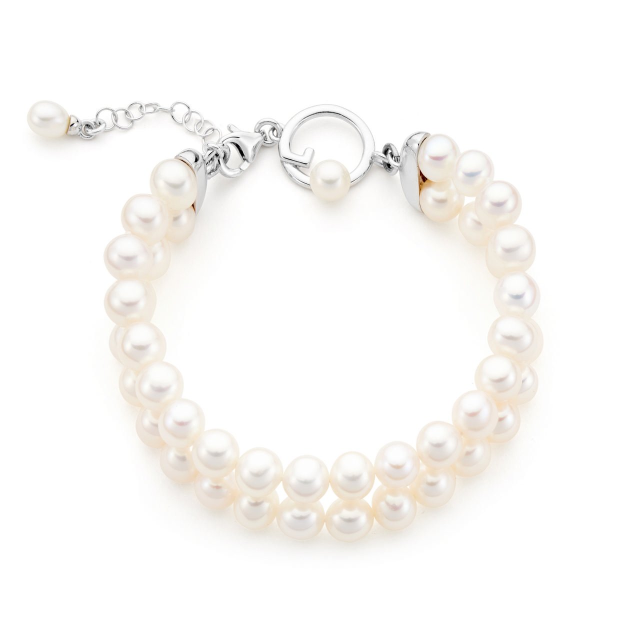 Bracciale Beige Con Perle - Gioiello Elegante Per Donna - Modello Con Perle Sfumate - Realizzato A Mano - 3