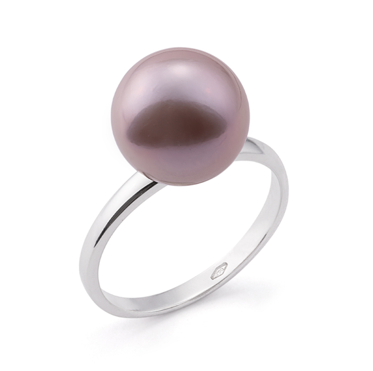 Collana di perle kasumi barocche con lucentezza bianca
