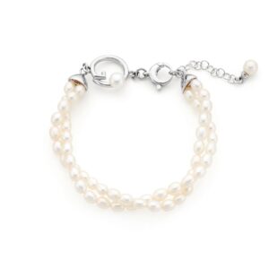 Bracciale doppio con microperle