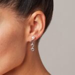 Orecchini pendenti con perle e cuori - Genisi - GP_143_I