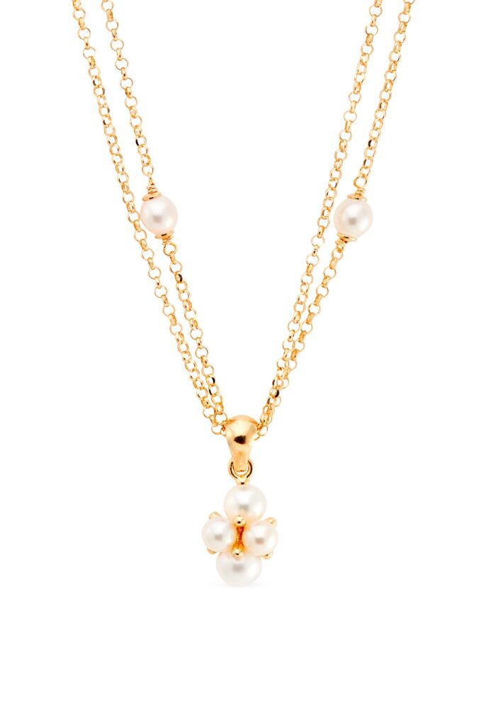 Collana Con Perle Bianche Catena E Charm - Pearls - Foto 3