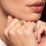 Genisi pearls - Anello in oro con perla Gold e diamante - GP_248_2.jpg
