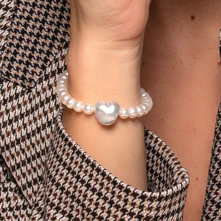 Bracciale In Acciaio Inox Con Perle D'acqua Dolce - Foto 2