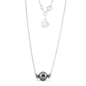 Collier Unisex con perla Tahiti