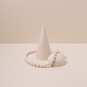 Collana con perle rotonde Ming