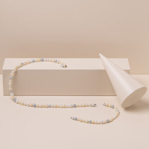 Genisi perle - Demi-parure collana e bracciale Infinito con perle Akoya multicolor naturale - PRF_266.jpg