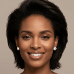 Orecchini a lobo con perla Keshi d'acqua dolce irregolare su perno in argento