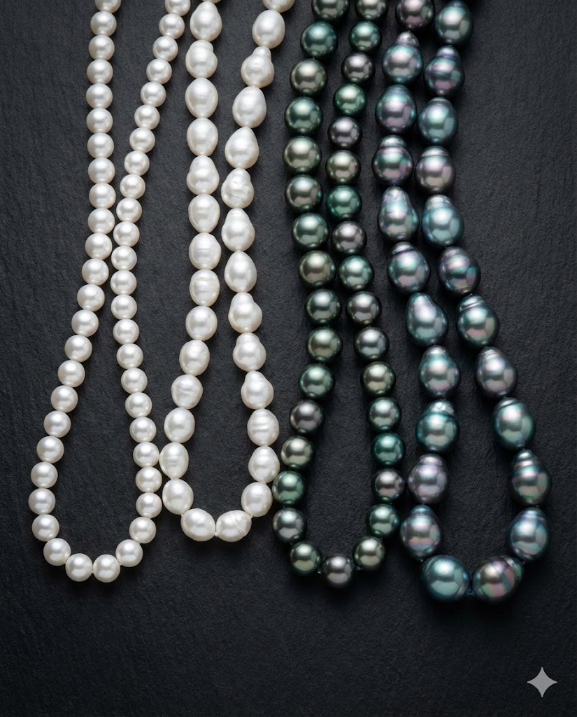 Collane perle dimensioni 6mm 9mm 12mm akoya tahiti genisi pearls