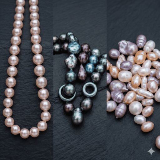 Perle akoya Confronto perle akoya, perle tahiti, perle d'acqua dolce