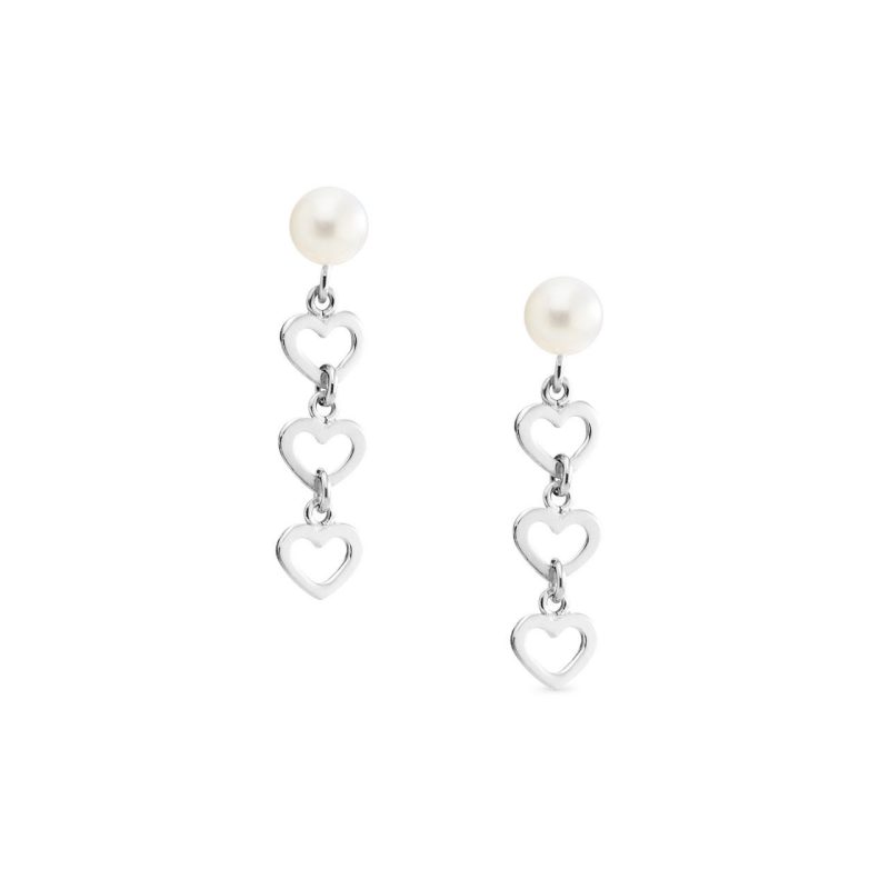 Orecchini pendenti con perle e cuori - Genisi - GP_143.jpg