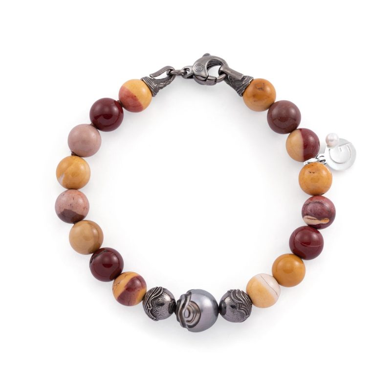 Bracciale con perla Tahiti e Mokaite - Genisi perle - GP_218_2