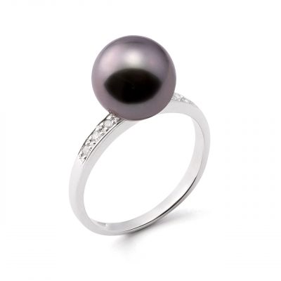 Genisi perle - Anello in oro e diamanti con perla Tahiti - GP_237.jpg