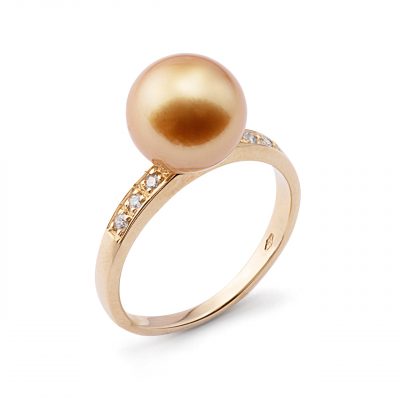Genisi perle - Anello in oro e diamanti con perla Gold - GP_238.jpg