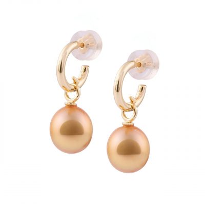 Genisi pearls - Orecchini a Schiava in Oro con Perle Gold - GP_293.jpg